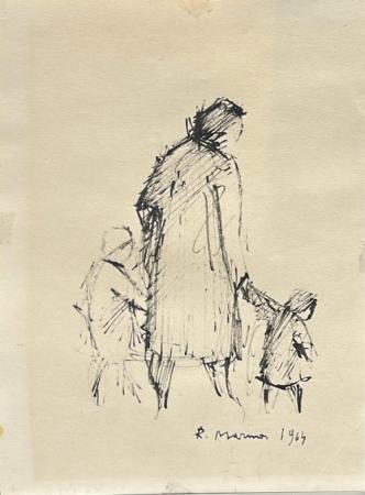 Art work by Rodolfo Marma Figure - china paper 
